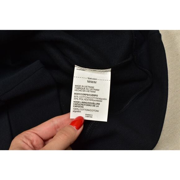 Under Armour Men's Black Essential Fleece Hoodie Regular Size M Cotton Blend NWT - Picture 7 of 8